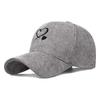 Unisex Versatile Corduroy Heart Baseball Cap with Hard Brim, Adjustable for Sun Protection In Spring and Autumn.