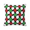Colorful Keffiyeh Square Pillowcase Sofa Polyester Cushion Hatta Kufiya Folk Fashion Cushion Cover