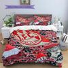 Köln FC Pattern Bedding Home Decoration Birthday Gift (1 * duvet cover + 2 * pillowcase, without core)