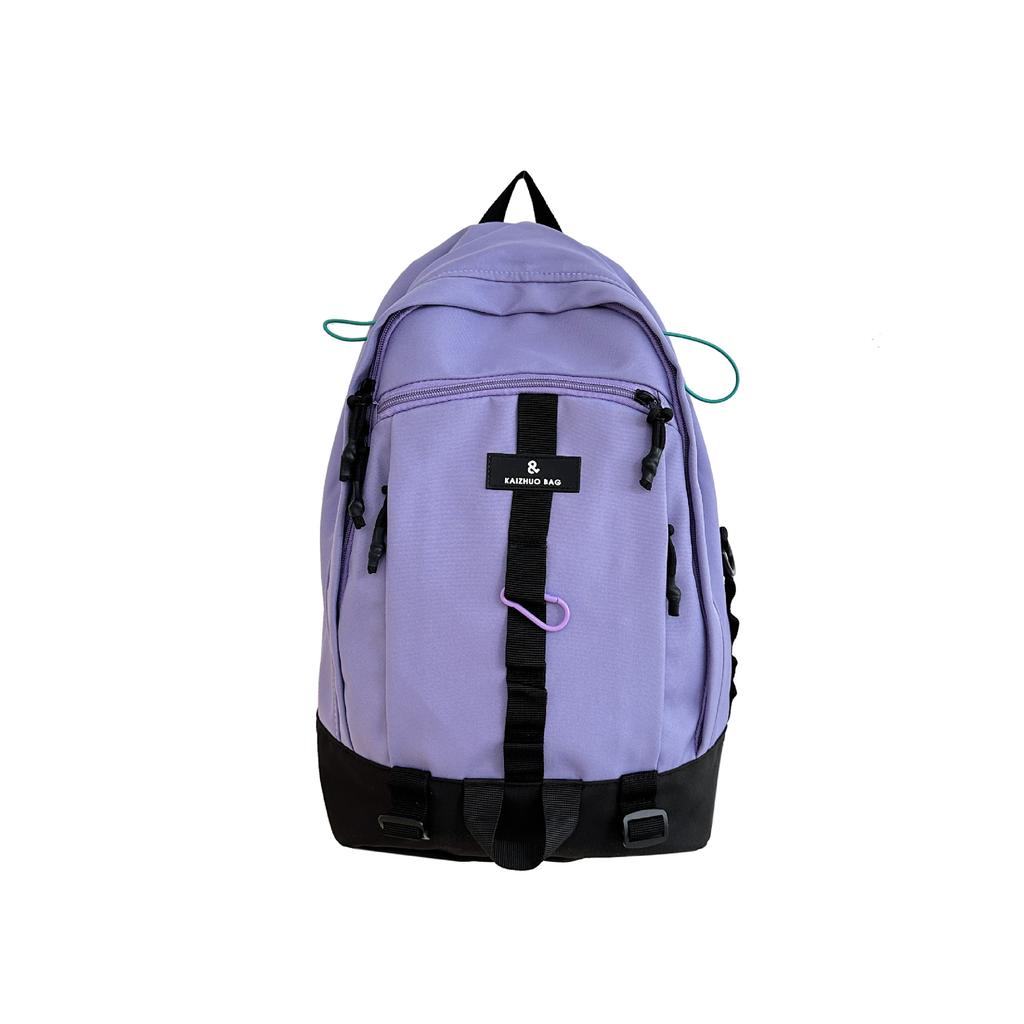 School BagsLarge Capacity Backpack Male Personality Street Fashion Student Female Trendy Cool Tooling Style Junior High School Backpack