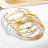 Vintage Multi-layer Adjustable Metal Bangle Set
