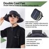 Breathable Outdoor Wide Brim Sun Hat UPF 50+ Wide Brim Solar Fan Hat  for Men Women