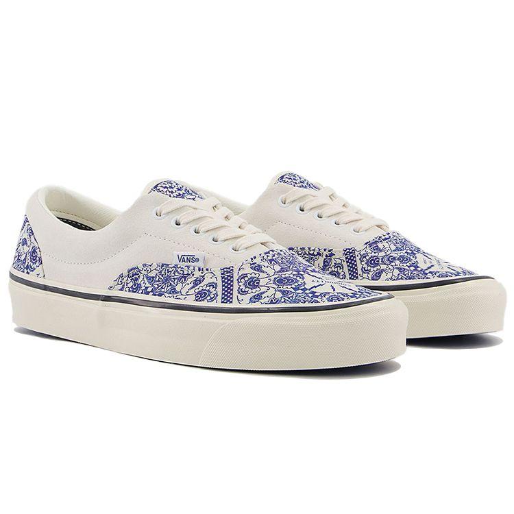 Vans Offspring X Era 95 Dx Canvas Blue And White Porcelain Pattern Casual Low Top Skate Shoes Unisex Sneakers VNOA2RR16SH1
