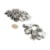 100 Set Pin Back Button Parts Sturdy Metal Plastic Rustproof Smoothing Button Making Supplies for Badge  