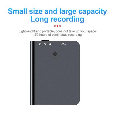 Ultra-Thin Professional Sound Digtal Recorder 32GB Portable Mini Voice Activated Dictaphone HD Noise Reduce Recording MP3 PlayerA