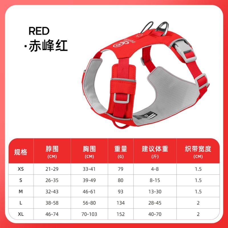 Lightweight Dog Harness With Reflective Stripes Waterproof Quick-Dry Nylon Adjustable Pocket GPS Tracker Outdoor Walking