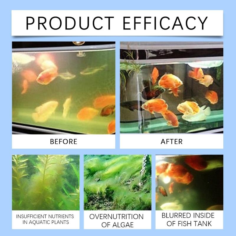 Fish Tanks Cleaning Tool Algae Removal Descaling Solution Glass Algae Removal Solution Household Cleaning Accessories