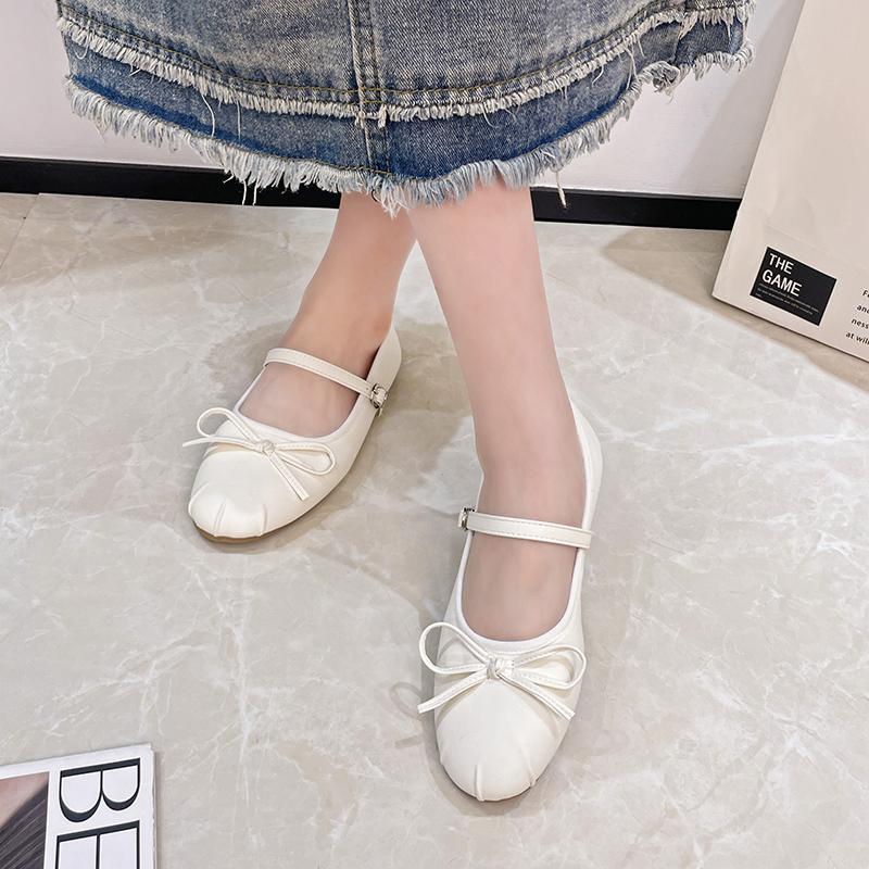 Fashion Summer Women Ballet Style Mules Slippers Fashion Butterfly-knot Ladies Elegant Dress Slip On Slides