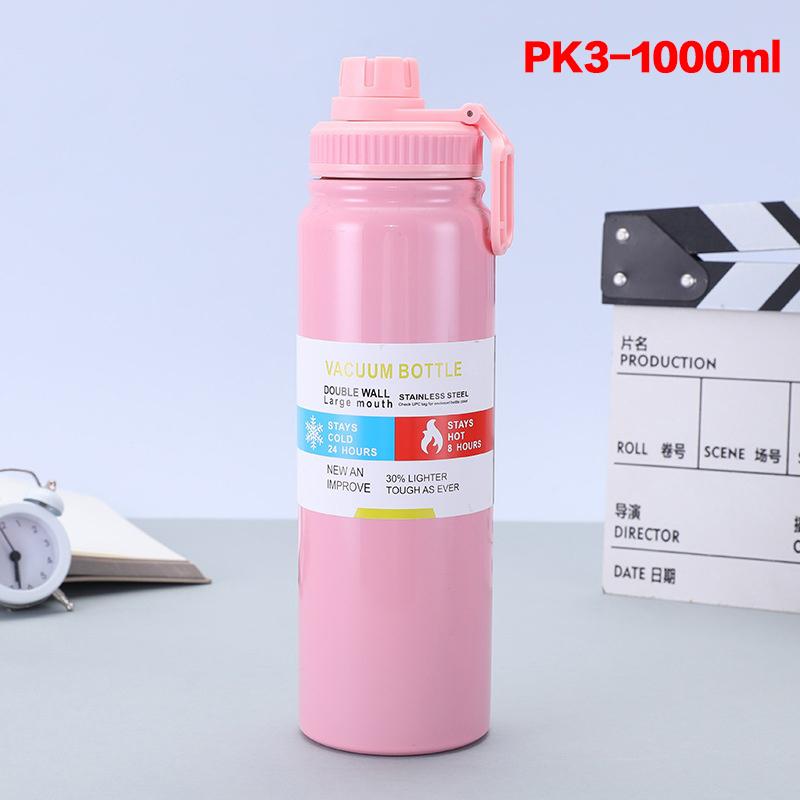 600/800/1000Ml Outdoor Thermos Water Bottle 304 Stainless Steel Insulated Cup Keeps Cold And Heat Thermal Large-Capacity Pot