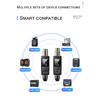 M-ONE UHF Microphones DSP Wired To Wireless System XLR Transmitter Receiver Signal Adapter For Dynamic 48v Condenser Microphone