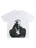 2025 Summer American Rapper Printed Short-Sleeved T-Shirt For Men, Heavy Pure Cotton Round-Neck Short-Sleeved