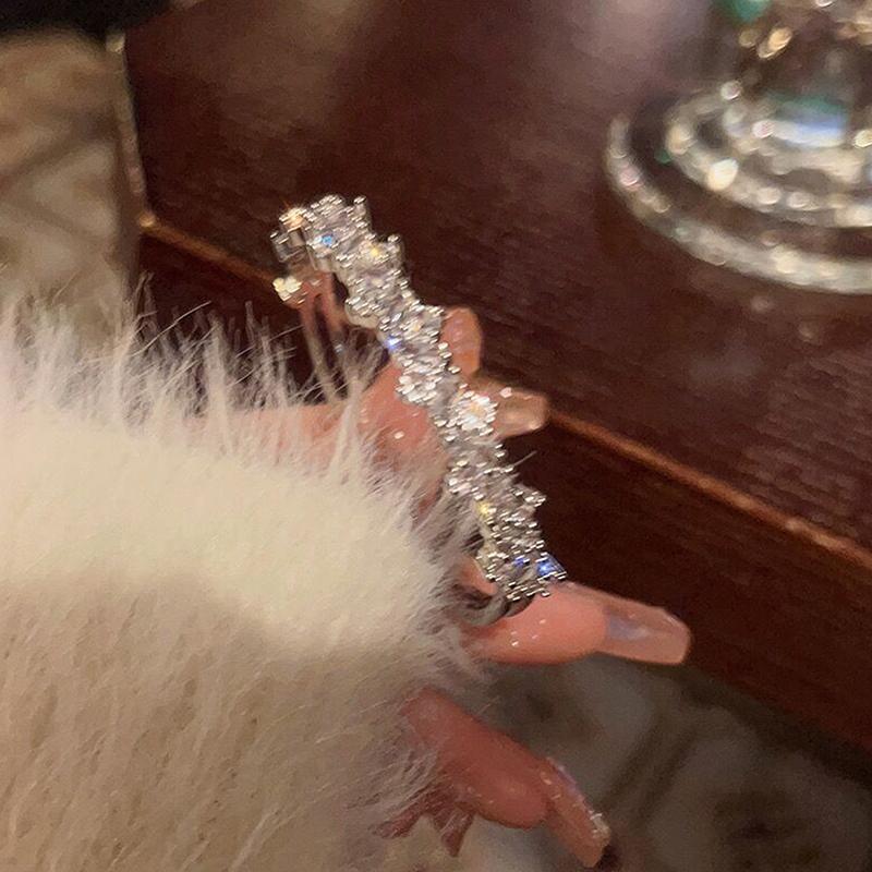 Gypsophila otevírací plný diamantový třpytivý náramek na zápěstí pro ženu, párty šperky, doplňky, dárek