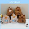 Labubu Capybara Soft Plush Backpack With Zipper Closure For Students And Casual Outings