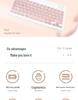 Universelle drahtlose Bluetooth-Tastatur und -Maus für Tablets, Telefone und iPads