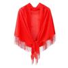 Chic Summer Lace Triangle Scarf: Sun Protection, Tassel Shawl, Fashionable & Versatile for Elegant Ladies.