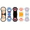 5pcs/Pack Cute Kitten Cat Paw Magnetic Bookmarks - Color-Coded (Kitten Colors) Soft Magnetic Page Clips, Foldable Book Markers for Books