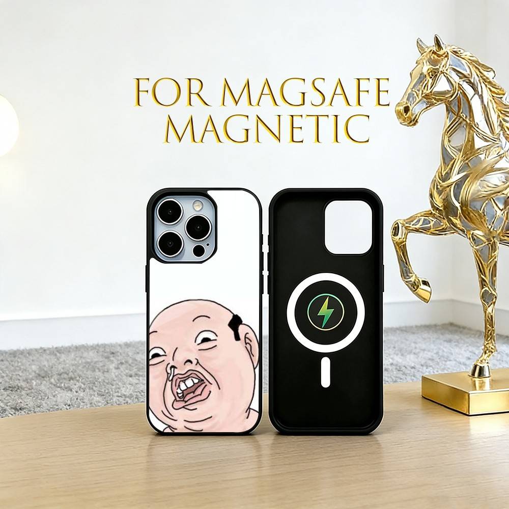 Silly Cartoons Phone Case For iPhone17,16,15,14,13,12,11 Plus,Pro Magnetic For Magsafe Wireless Charging