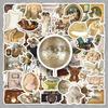 50pcs Retro Palace Style Waterproof Stickers - Small DIY Journal Stationery Decoration