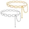 Hollow Out Body Link Belts Metal Body Chains Jewelry Casual Waist Chain Belt  for Jeans Dress