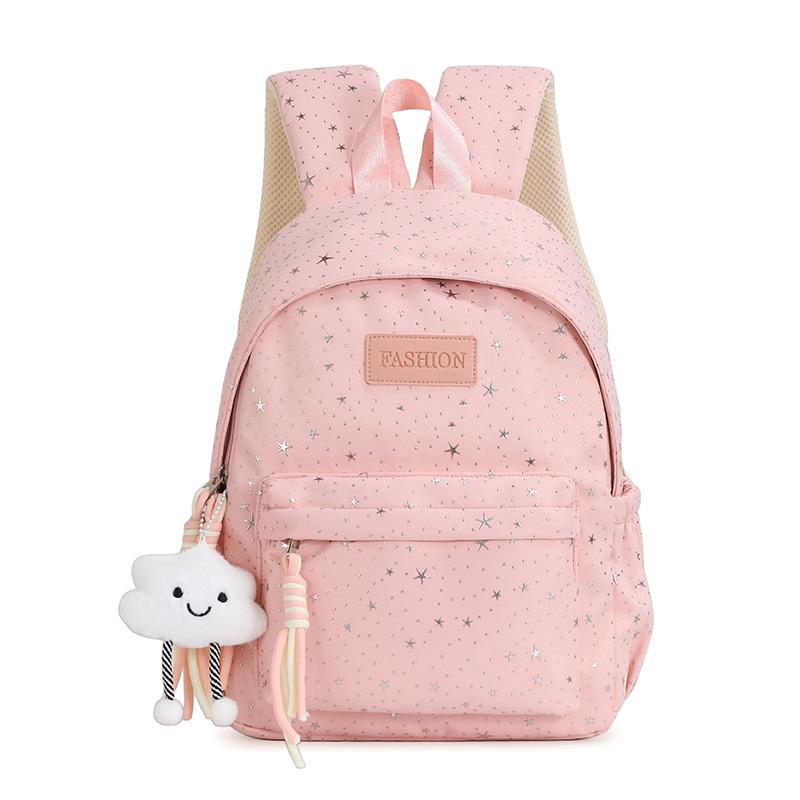 Schoolbag1011 new star schoolbag sweet and fresh girl style large capacity backpack light and fashionable middle and high school backpack