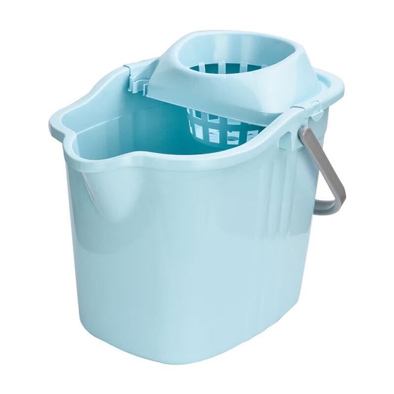 Blue Mop Bucket and Absorbent Mop Set