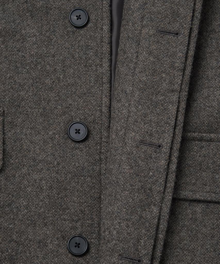 Musinsa Standard Shetland Wool Oversized Balmacaan Coat [Brown]
