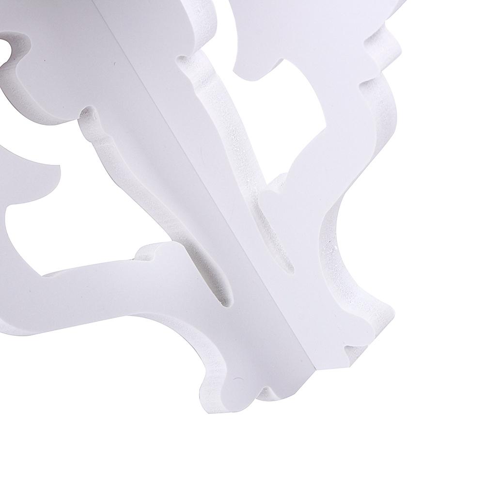 2 Tier Carved Home Bathroom Corner Shower Storage Shelf Rack Stand Display White