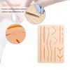 Silicone Human Traumatic Skin Model Reusable Skin Wounds Suture Teaching Module for Medical Student Exams And Learning Practices