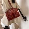Retro high-end portable small square bag women's bag 2025 new simple commuter bag casual backpack
