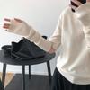 Fingerless Gloves Solid Color Female Arm Warmers Wool Sleeve Cuff Knitted Arm Warmers Long Gloves