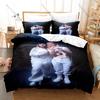 Young Miko BabyMiko 3PCS Bedding Set, Duvet Cover + 2 Pillowcases, Latin Trap Star Print Soft Microfiber for Fans Bedroom Decor