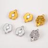 1Set Magnetic Buckle Stainless Steel Round Heart Clasp Flower Connector Bracelet Necklaces Jewelry Making DIY End Converter