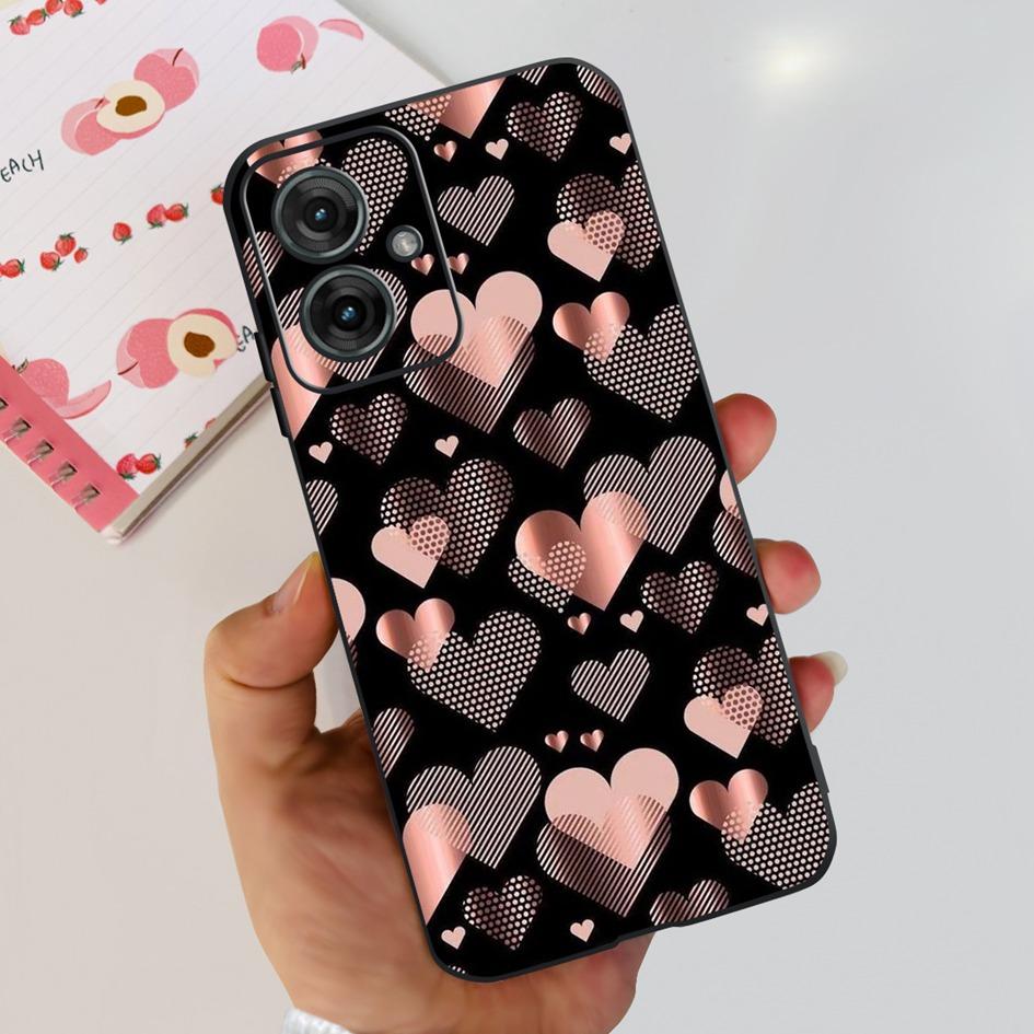 For Motorola Moto G55 5G Case Black TPU Soft Silicone Funda Shockproof Cover For Moto G55 2024 Phone Cover G 55 Protective Shell
