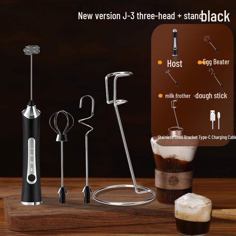 Portable Rechargeable Handheld Electric Milk Frother & Coffee Mixer