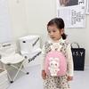 Adorable Children's Mini Backpack Soft Plush Rabbit Design Lightweight Shoulder Bag