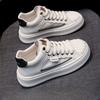 New Niche Shell Head Little White Shoes Thick Sole Versatile Sports Board Shoes High Top