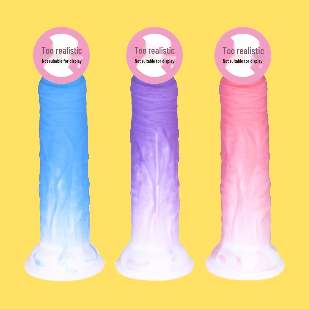 Piccolo Dildo Morbido in Silicone Senza Uovo per Donne - Giocattolo Sessuale Adulto Non Elastico per Masturbazione Piacevole