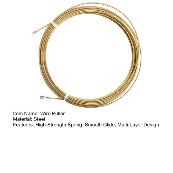 Fishing Line Clamp Wire Puller Lead All-round Wiring Tool High-Strength Spring Steel Multi-Layer Design Smooth Cable Pull Tool