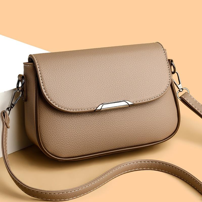 Bag Women's High-value New Big Flip Mailman Small Square Bag Shoulder Messenger Bag Trendy Fashion Versatile Bag