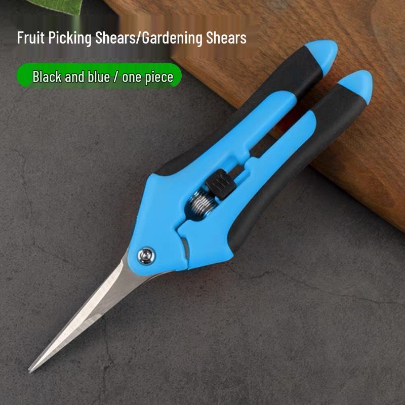 Stainless Steel Gardening and Floral Pruning Shears: Heavy-Duty Garden Scissors for Branch Cutting and Fruit Picking