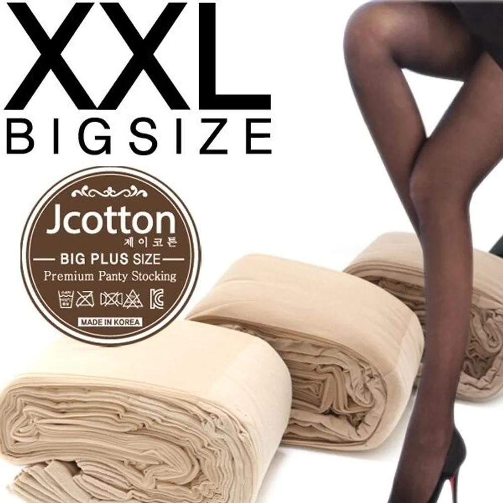 [J.Cotton] 20 Denier Pantyhose 5-Pair Pack Plus Size 5 coffees