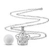 White Ball Starry Flower Pregnancy Bola Necklace