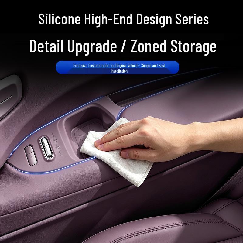 Xiaopeng GX Third Row Armrest Storage & Cup Holder Protective Mat