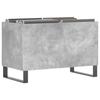 VidaXL Record Cabinet Concrete Grey 74.5x38x48 Cm Engineered Wood 831736