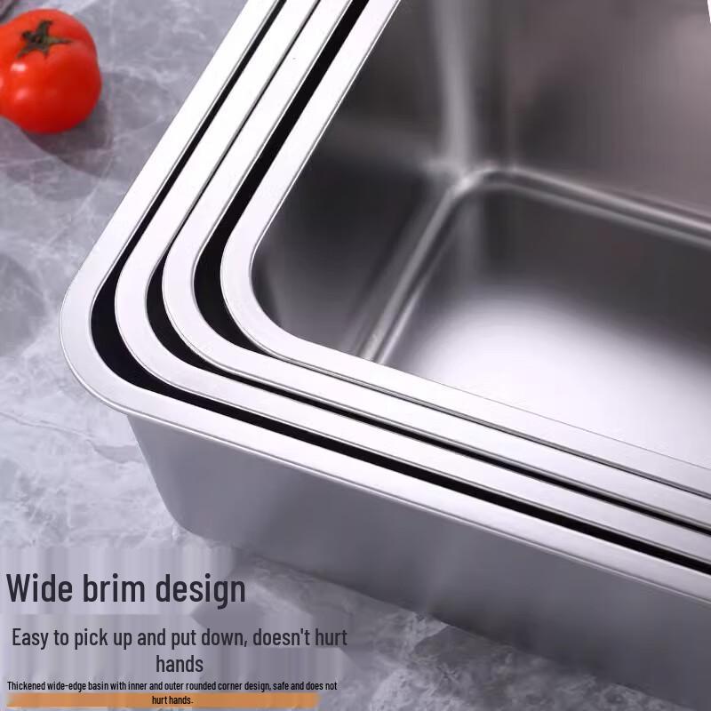 304 Stainless Steel Deep Rectangular Food Pan