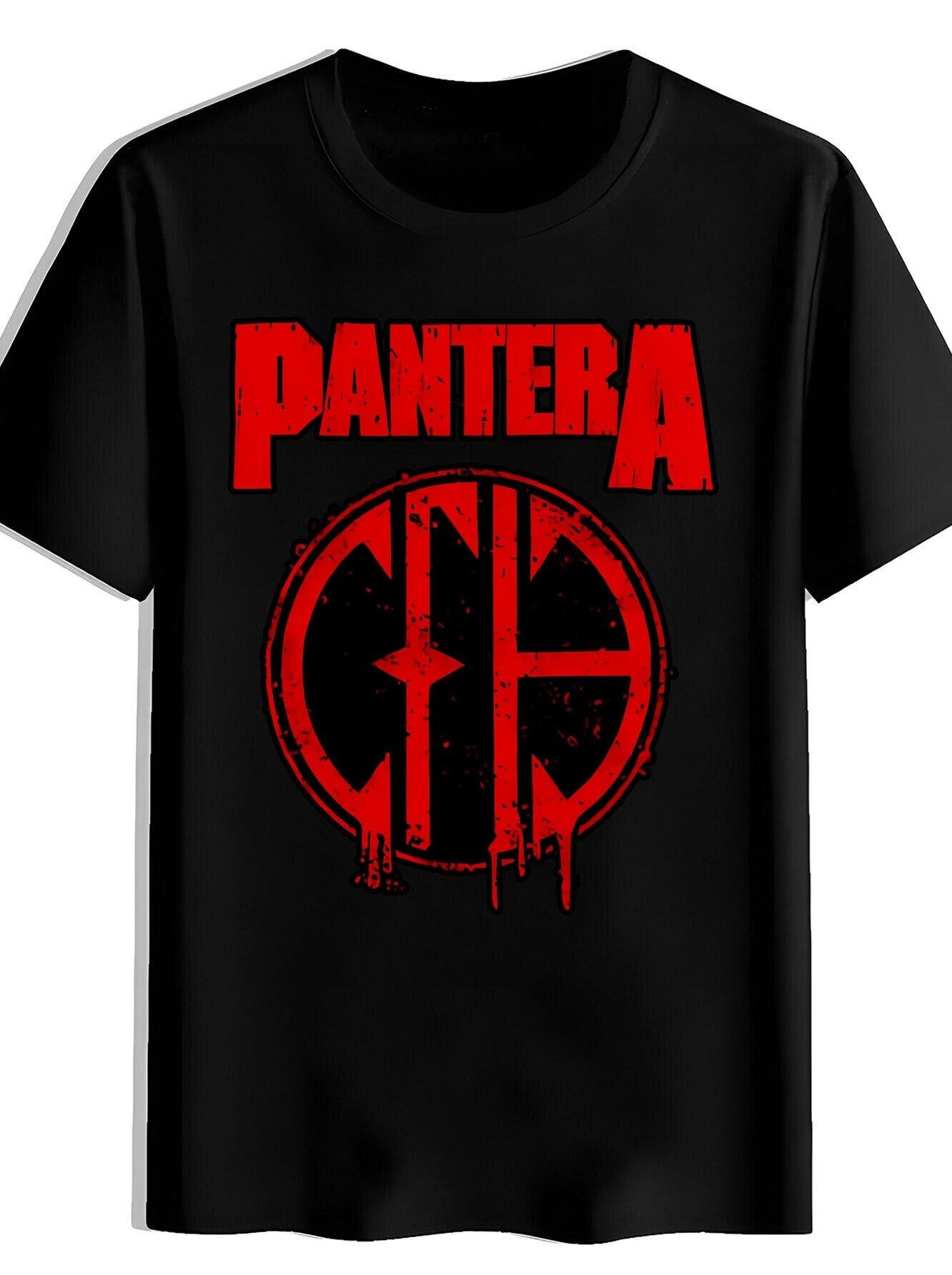 Black  PANTERA  Graphic T-shirt - Vintage Rock Band Logo XXXL