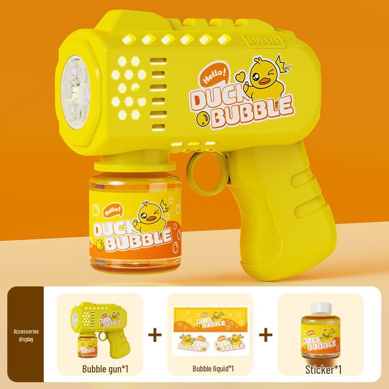 Electric Luminous Bubble Gun - Automatic Handheld Toy for Kids