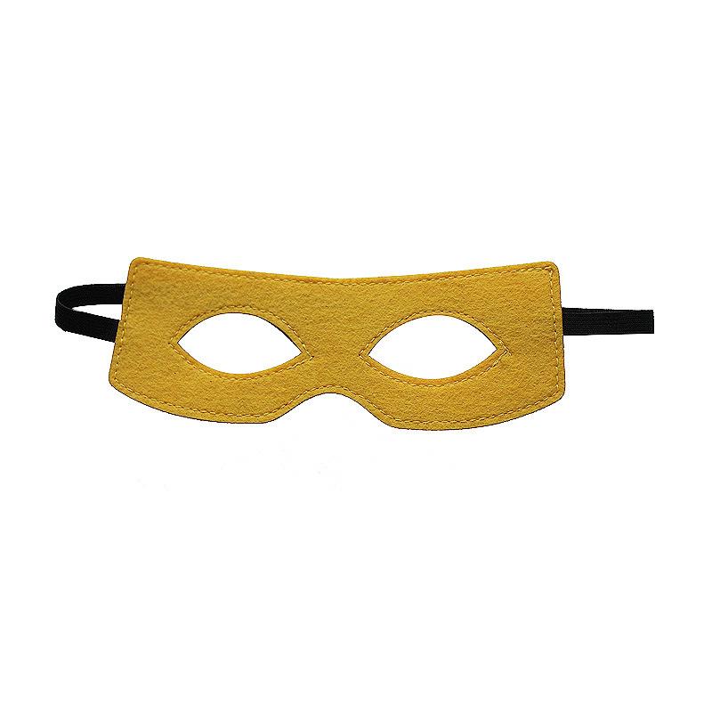 Vícebarevné plstěné masky Oční masky Polomaska Cosplay rekvizity s elastickou páskou pro Halloweenskou maškarní párty
