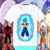 Dragon Ball Animation Derivatives Goku Vegeta Buu Frieza Printed Short Sleeve T-shirt Unisex's and Women's Fashion Cotton Top