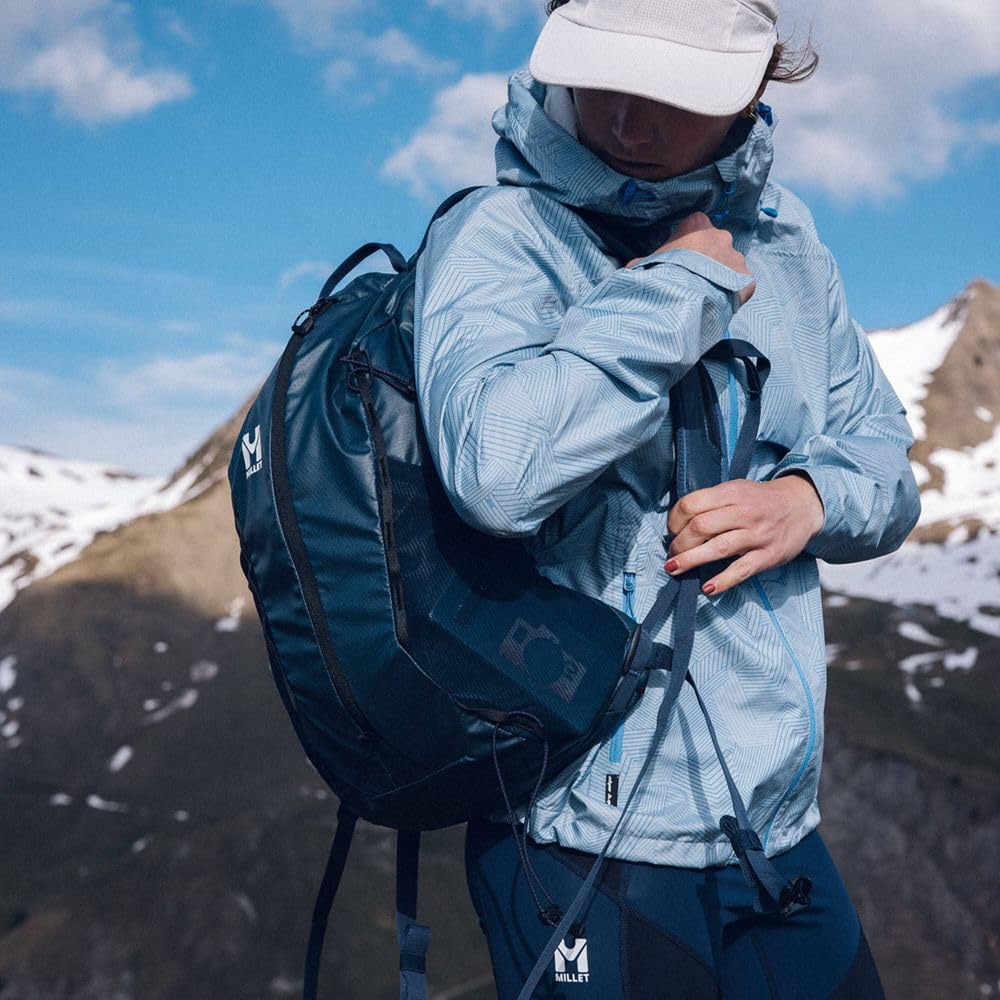 Millet Ubic Light Grid Mountaineering Fleece Coronet Blue Size S Women's Jacket, MIV10452, (New Logo),